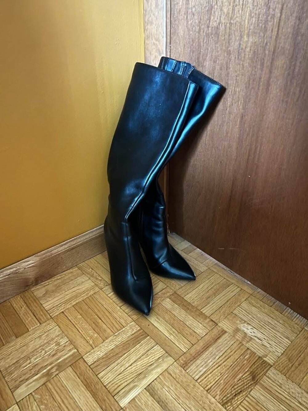 INC Black Heeled Boots Size 7